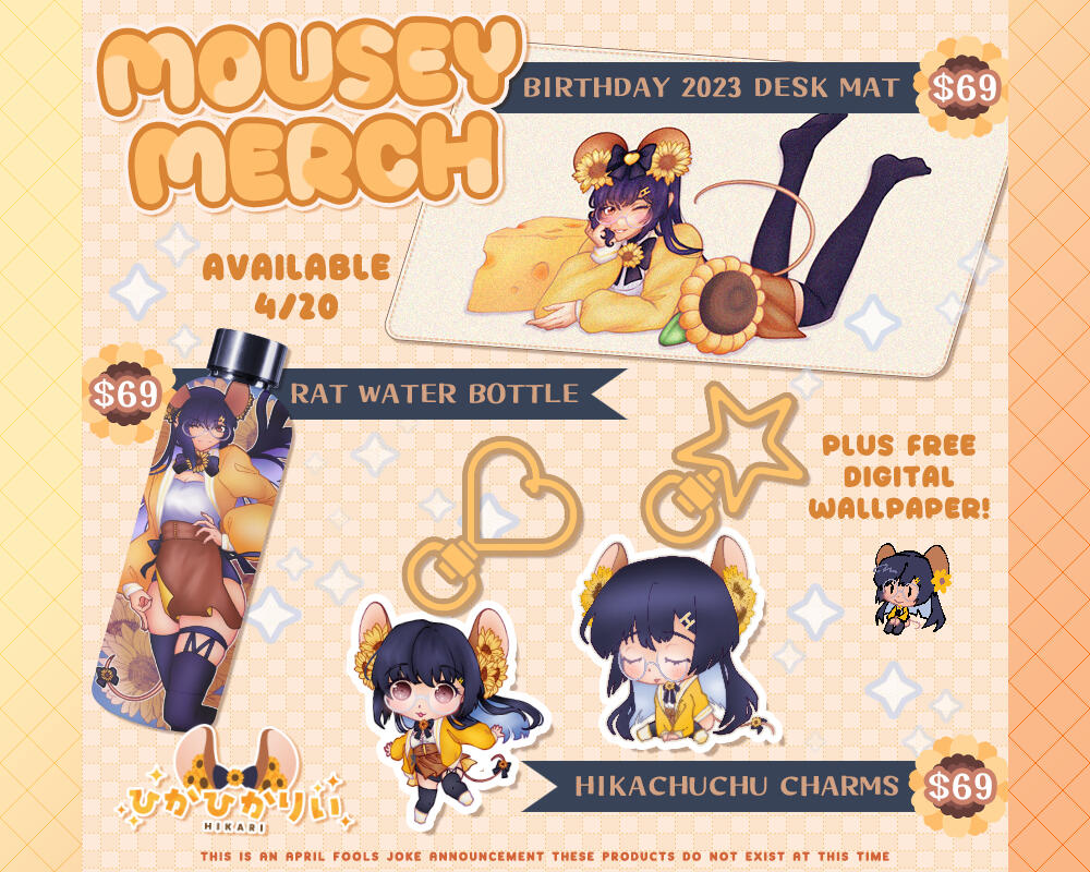 HikaHikaRii Merch Ad Mockup (2024)