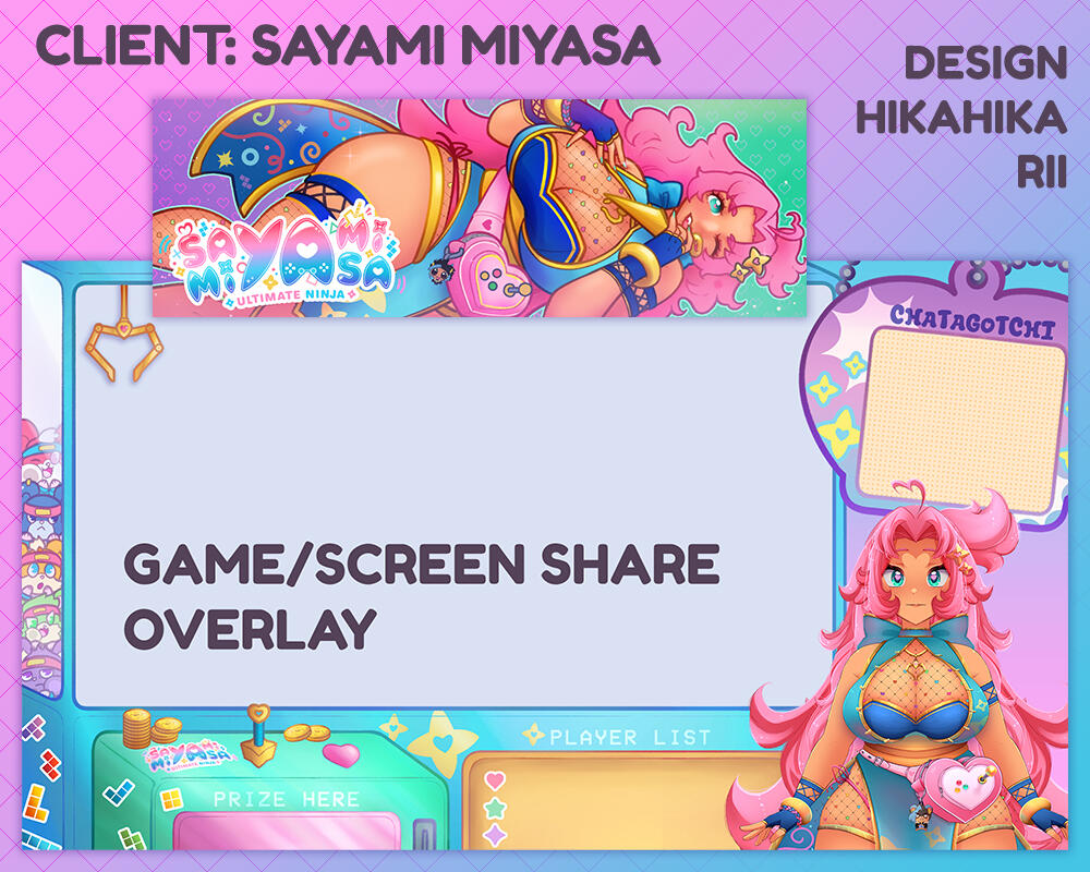 Sayami Miyasa Stream Overlay + Banner (2026)