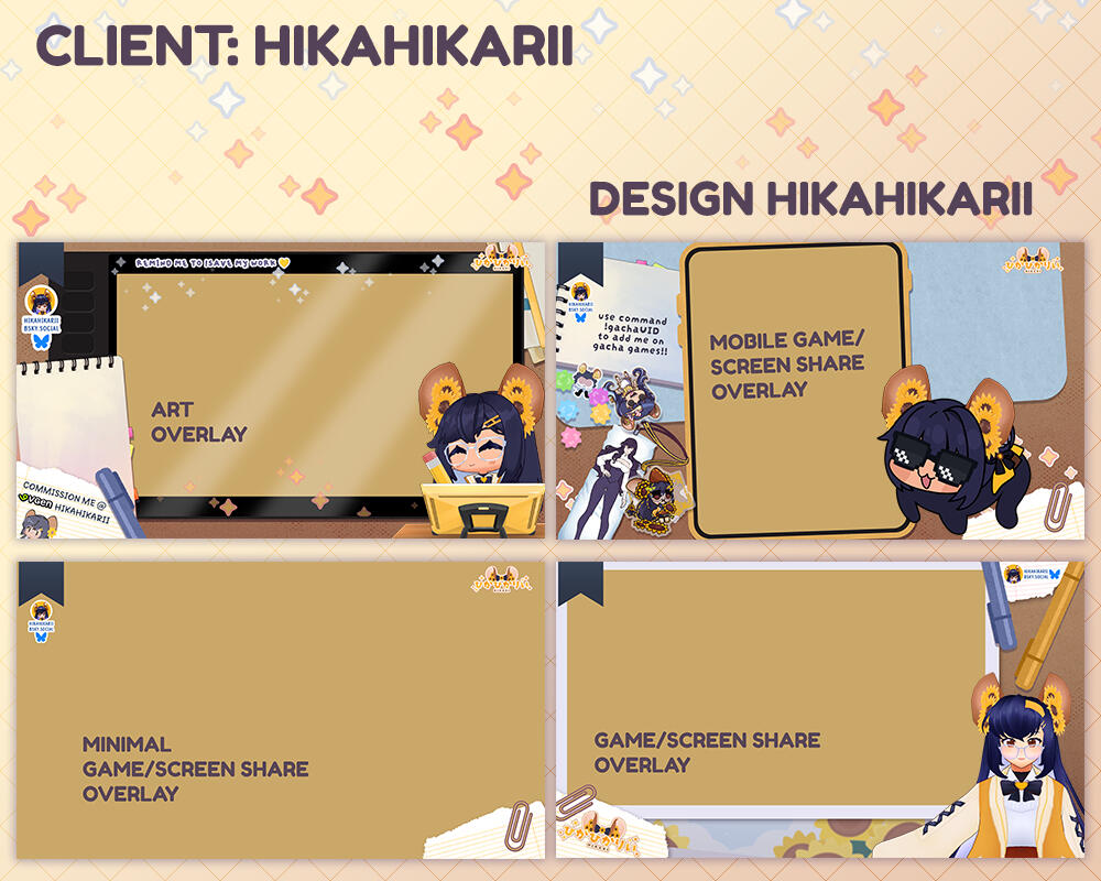 HikaHikaRii Stream Overlays (2025)